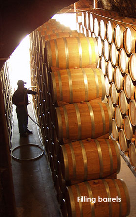 Filling barrels
